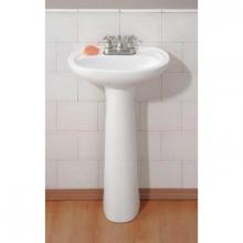Cheviot Products Canada 617-WH-4 - FIORE Pedestal Sink
