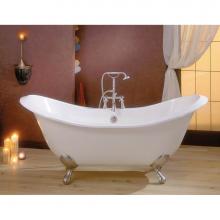 Cheviot Products Canada 2166-WC-8-PN - REGENCY Cast Iron Bathtub with Faucet Holes