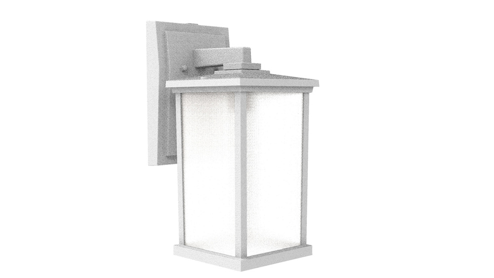 Resilience 1 Light Medium Outdoor Wall Lantern in Textured White