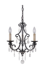 Craftmade 38923-MBK - Bentley 3 Light Chandelier in Matte Black