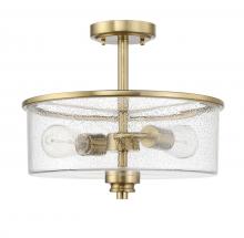 Craftmade 50552-SB - Bolden 2 Light Convertible Semiflush in Satin Brass