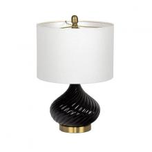 Craftmade 86216 - 1 Light Ceramic Base Table Lamp in Black