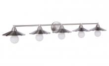 Craftmade 12546BNK5 - Isaac 5 Light Vanity in Brushed Polished Nickel