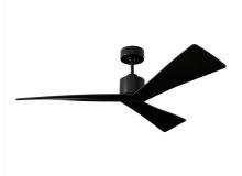 Visual Comfort & Co. Fan Collection 3ADR52BKBK - Adler 52-inch indoor/outdoor Energy Star ceiling fan in matte black finish with matte black blades